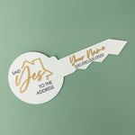 Realtor Yes to the Address Key Acrylic Sign
