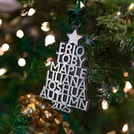 Personalized Family Christmas Tree Ornament