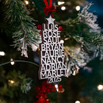 Personalized Family Christmas Tree Ornament