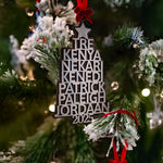 Personalized Family Christmas Tree Ornament