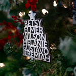 Personalized Family Christmas Tree Ornament