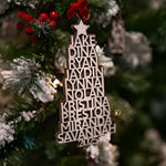 Personalized Family Christmas Tree Ornament