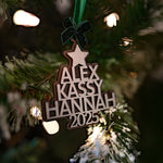 Personalized Family Christmas Tree Ornament