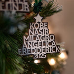 Personalized Family Christmas Tree Ornament