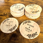 Personalized Wedding Coaster Floral